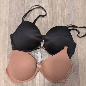 Victoria's Secret Black and Tan Bra Duo